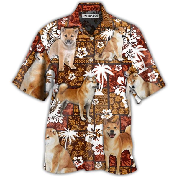 Akita Dog Lovely Tropical Style - Hawaiian Shirt Jezsport.com