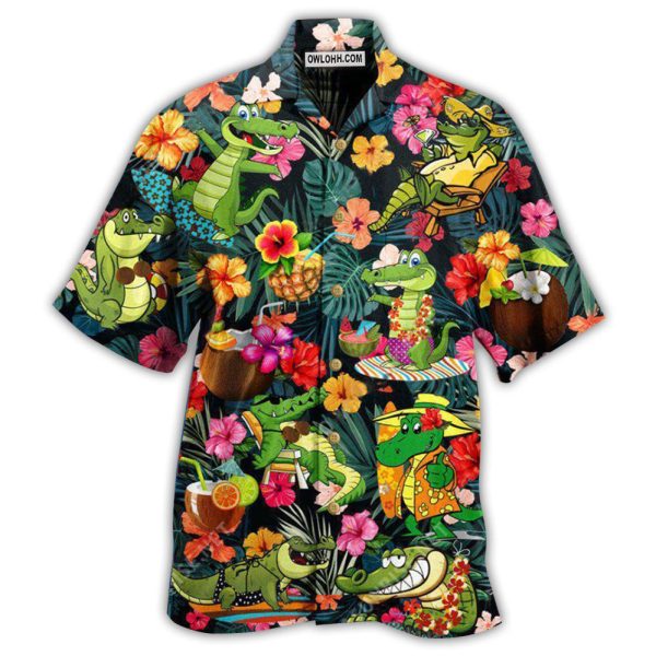 Alligator Animals Bite You Later Alligator Funny - Hawaiian Shirt Jezsport.com