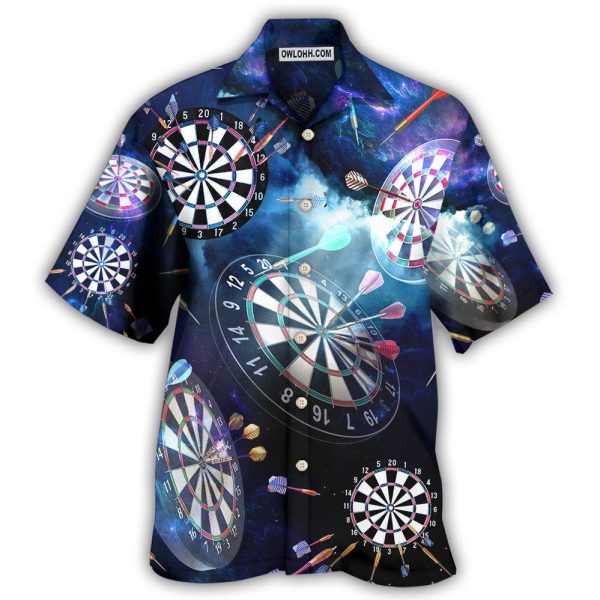 Darts Amazing Cool Into The Galaxy - Hawaiian Shirt Jezsport.com