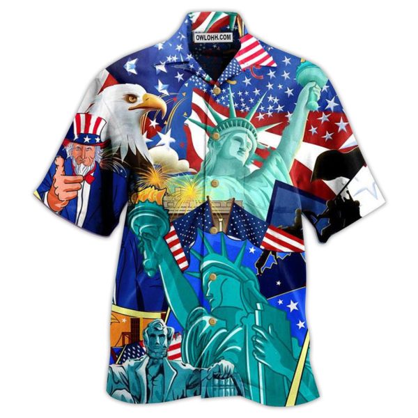 America Eagle Love You Freedom - Hawaiian Shirt Jezsport.com