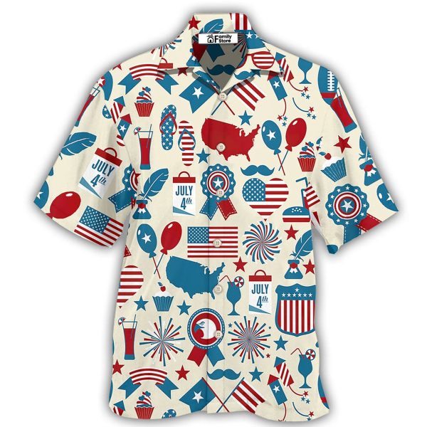 America Independence Day Fourth of July Hawaiian Shirt Jezsport.com