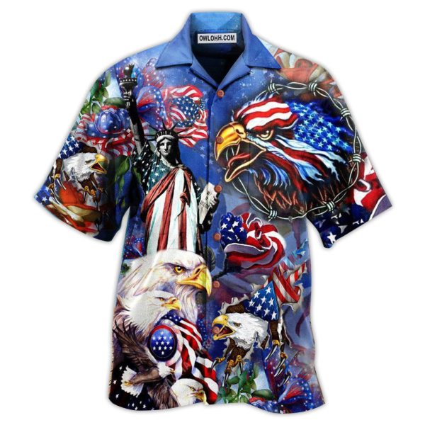 America My Heat Beats True To My Country Patriotism - Hawaiian Shirt Jezsport.com