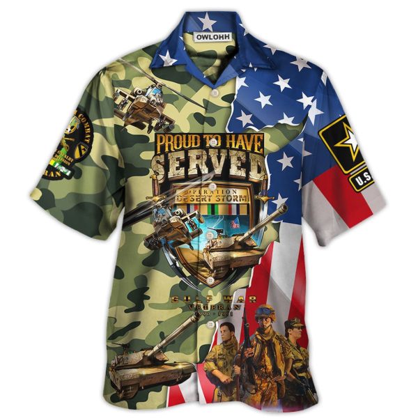 Veteran Colorful America Veteran War And Peace Proud To Have Veteran - Hawaiian Shirt Jezsport.com