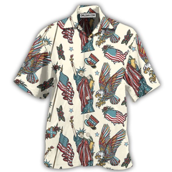 America Symbols Basic Style - Hawaiian Shirt Jezsport.com