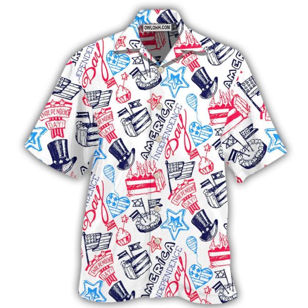 America Independence Day Art Style - Hawaiian Shirt Jezsport.com