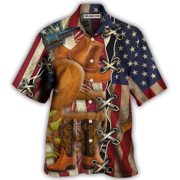 Cowboy Independence Day American Patriotism - Hawaiian Shirt Jezsport.com