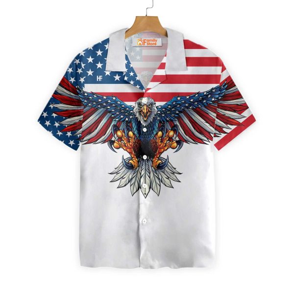 American Eagle Stay Strong Shirt For Men Hawaiian Shirt Jezsport.com