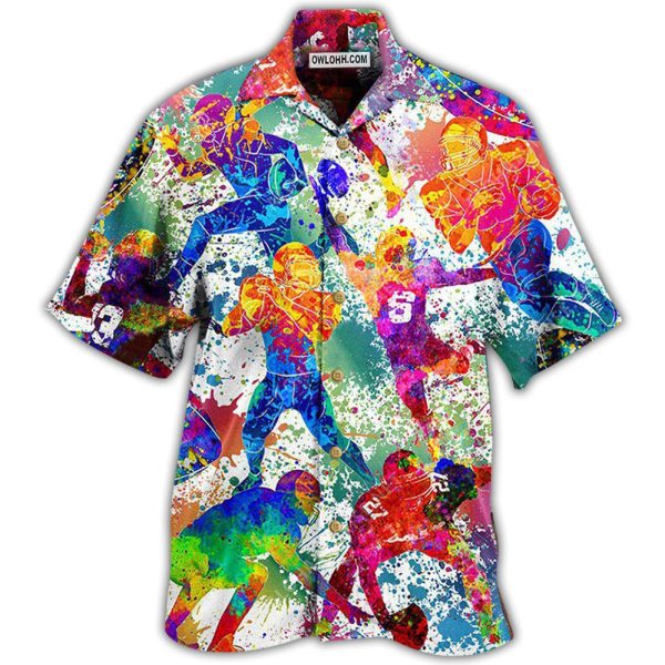 American Football Strong Spirit Brave Heart - Hawaiian Shirt Jezsport.com