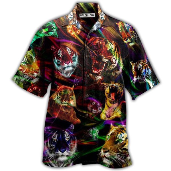 Tiger Animals Amazing Tiger Neon - Hawaiian Shirt Jezsport.com