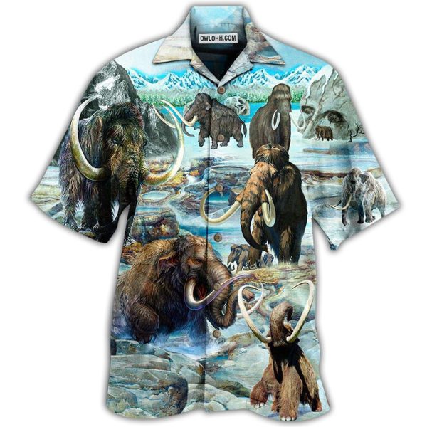 Mammoth Animals Back To Time Mammoth Alive - Hawaiian Shirt Jezsport.com