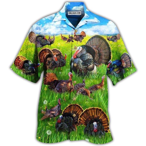 Turkey Animals Life Is Better With A Turkey - Hawaiian Shirt Jezsport.com