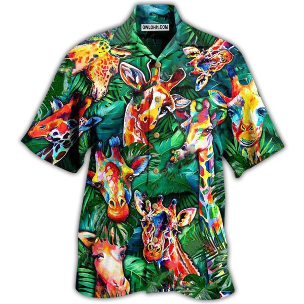 Giraffe Living The High Life - Hawaiian Shirt Jezsport.com