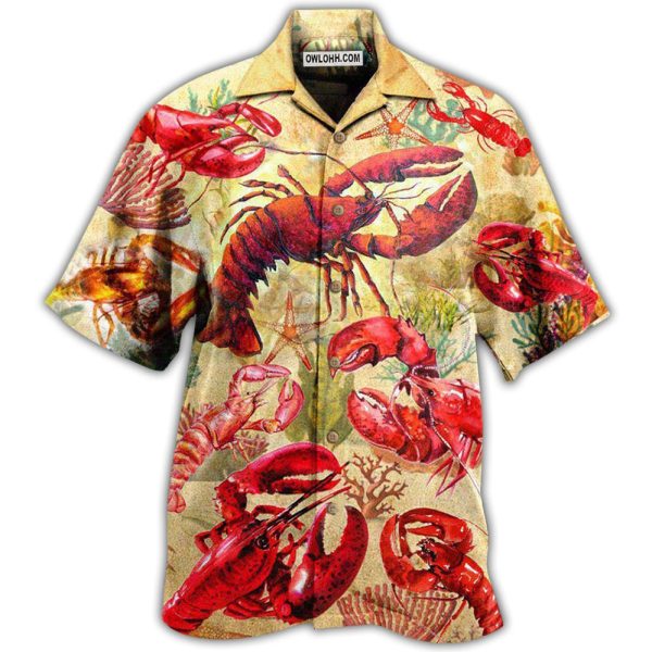 Shrimp Animals Red In The Ocean - Hawaiian Shirt Jezsport.com