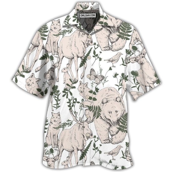 Animals Wild Animals Forest Basic Style - Hawaiian Shirt Jezsport.com