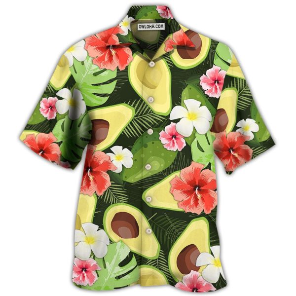 Avocado Tropical Floral - Hawaiian Shirt Jezsport.com