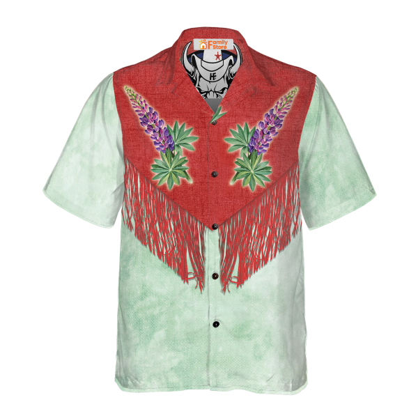 Bluebonnet Cowboy Texas Vintage Western Hawaiian Shirt Jezsport.com