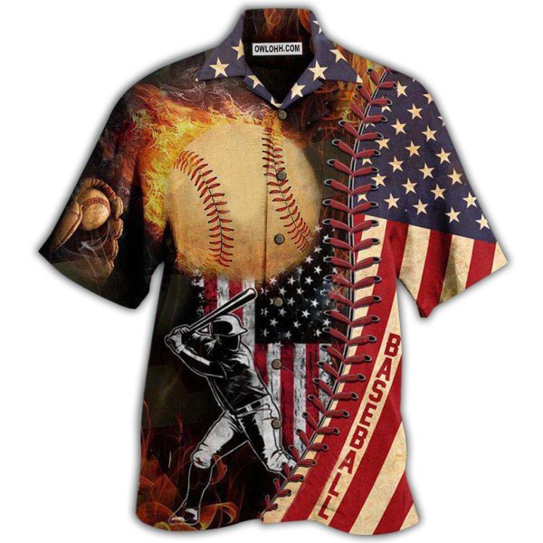 Baseball Nothing More America Than Baseball - Hawaiian Shirt Jezsport.com