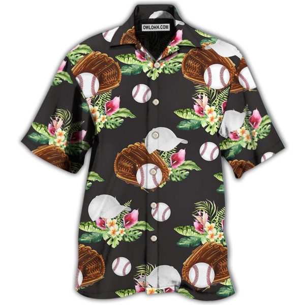 Baseball Tropical Floral - Hawaiian Shirt Jezsport.com