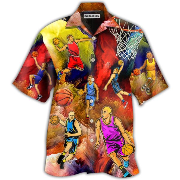 Basketball Style Colorful - Hawaiian Shirt Jezsport.com