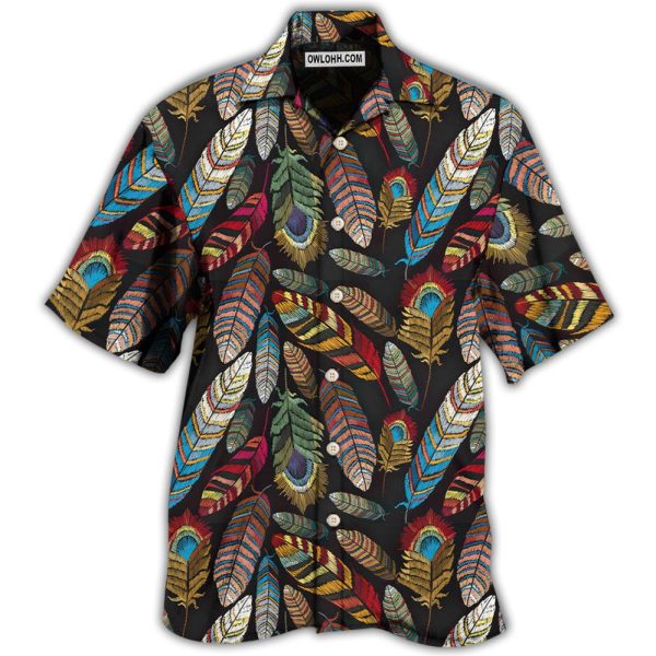 Native Beautiful Feather Look At - Hawaiian Shirt Jezsport.com