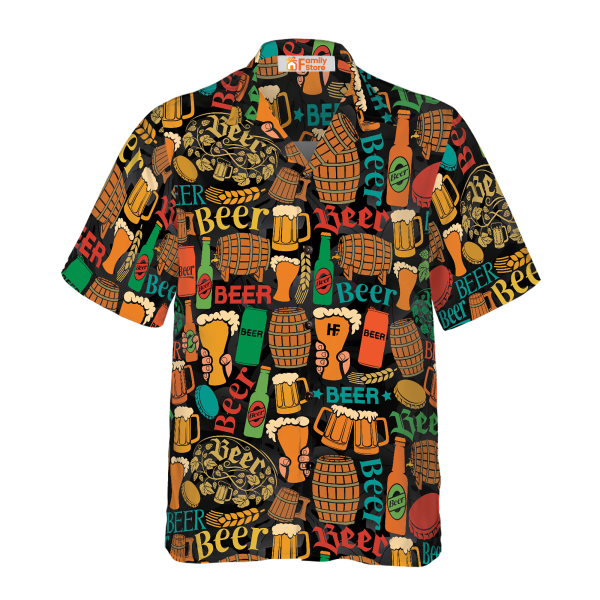 Beer Mug Pattern Hawaiian Shirt Jezsport.com