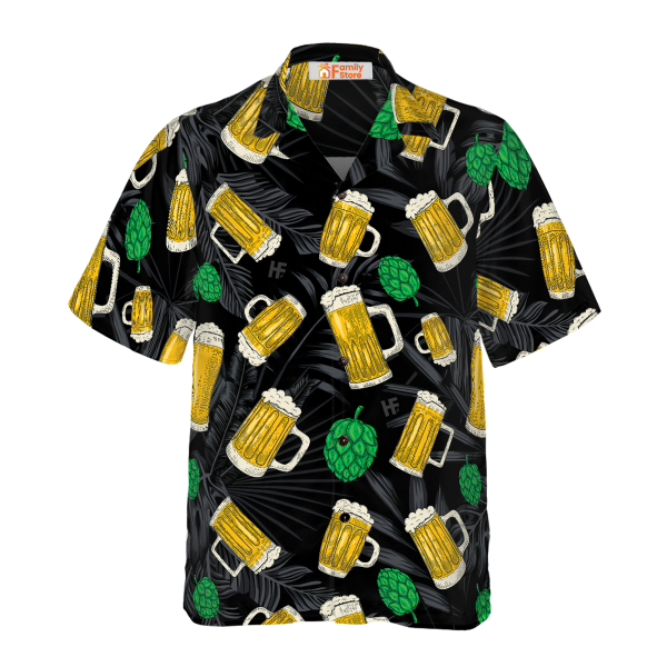 Beer Mugs And Hop Hawaiian Shirt Jezsport.com