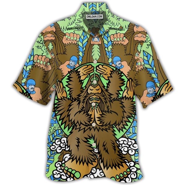 Bigfoot Funny Art Style - Hawaiian Shirt Jezsport.com