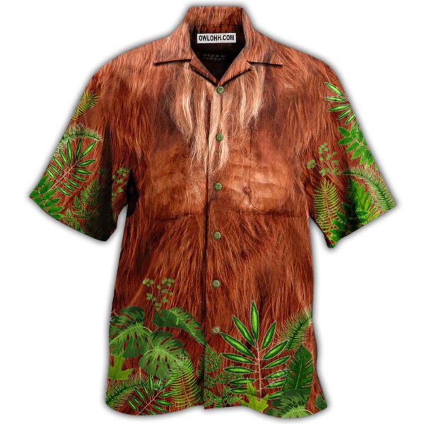 Bigfoot Hair Don't Care - Hawaiian Shirt Jezsport.com