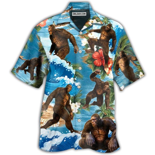 Bigfoot Tropical Style - Hawaiian Shirt Jezsport.com