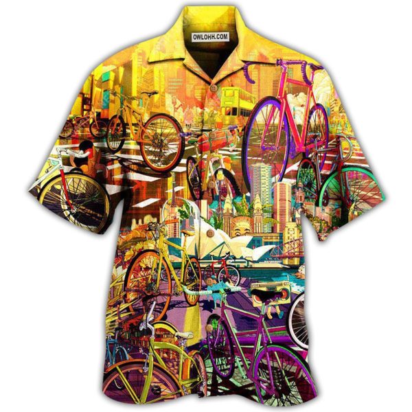 Bike Can Take Me Anywhere - Hawaiian Shirt Jezsport.com