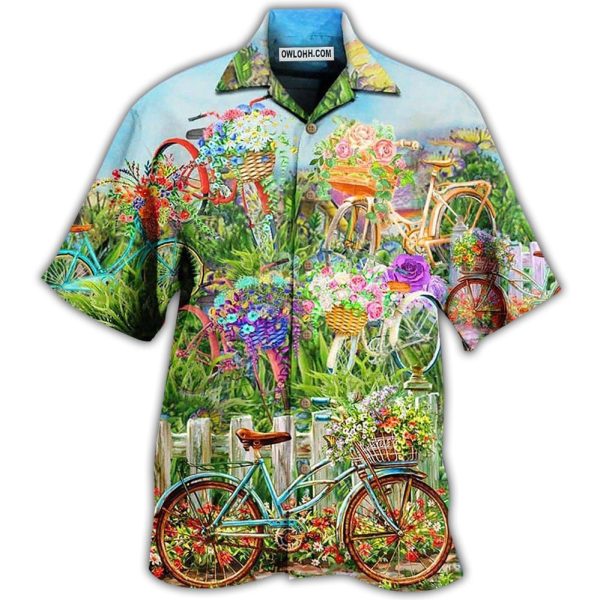 Bike Love Flowers So Much - Hawaiian Shirt Jezsport.com