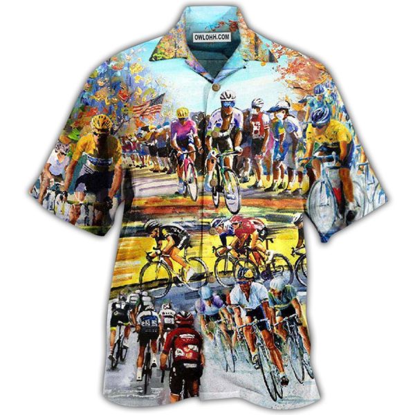 Bike Ride Until The End Of The World Forever - Hawaiian Shirt Jezsport.com