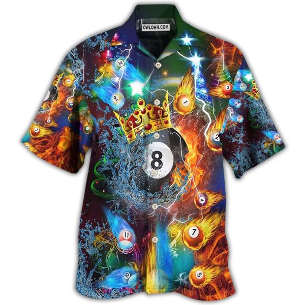 Billiard Fire And Water Merry Christmas - Hawaiian Shirt Jezsport.com