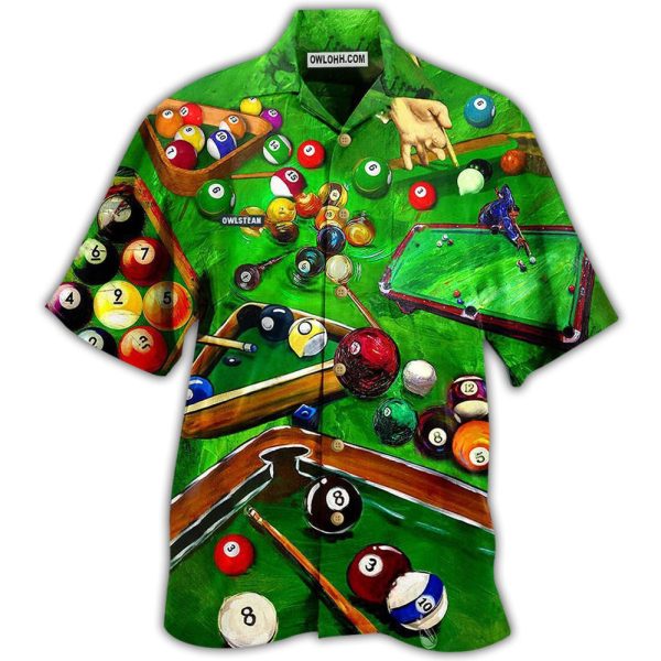 Billiard Is My Life My Love Green - Hawaiian Shirt Jezsport.com