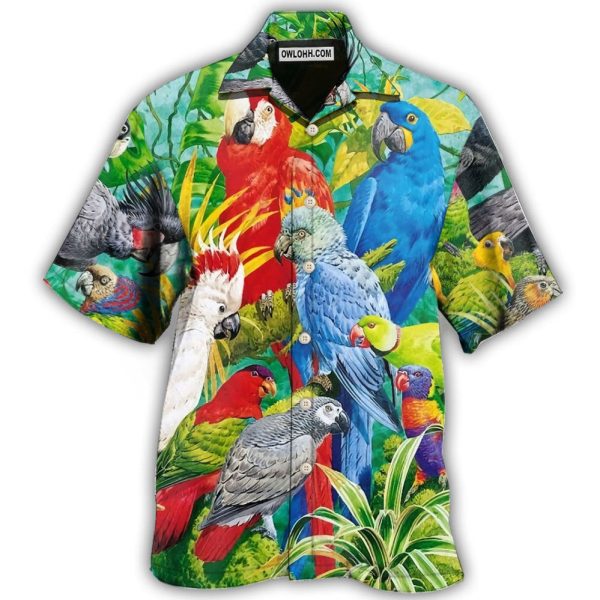 Parrot Tropical Summer Style - Hawaiian shirt Jezsport.com