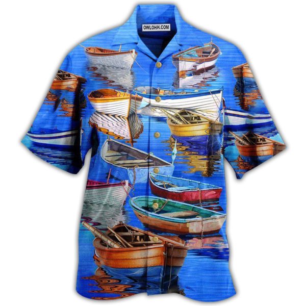 Boat Life Is Better On The Boat Blue - Hawaiian Shirt Jezsport.com