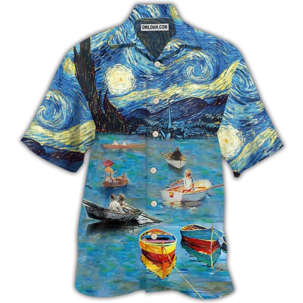 Boat Mysterious Art Sky - Hawaiian Shirt Jezsport.com