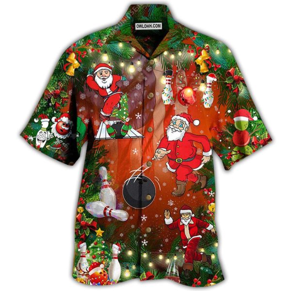 Bowling Do You Wanna Solo Bowling With Santa Claus Christmas - Hawaiian Shirt Jezsport.com