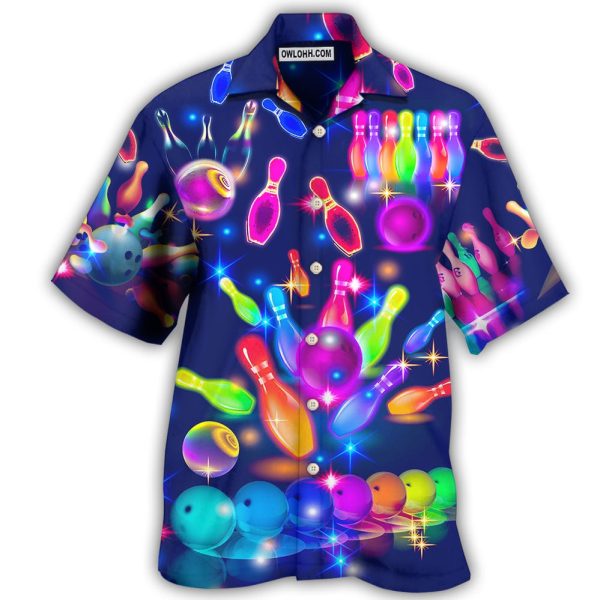 Bowling Neon Style - Hawaiian Shirt Jezsport.com