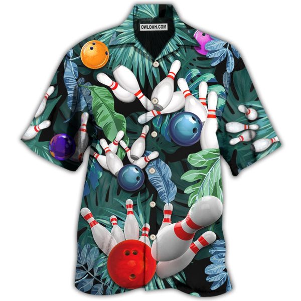 Bowling Tropical Leaf I'm So Happy - Hawaiian Shirt Jezsport.com