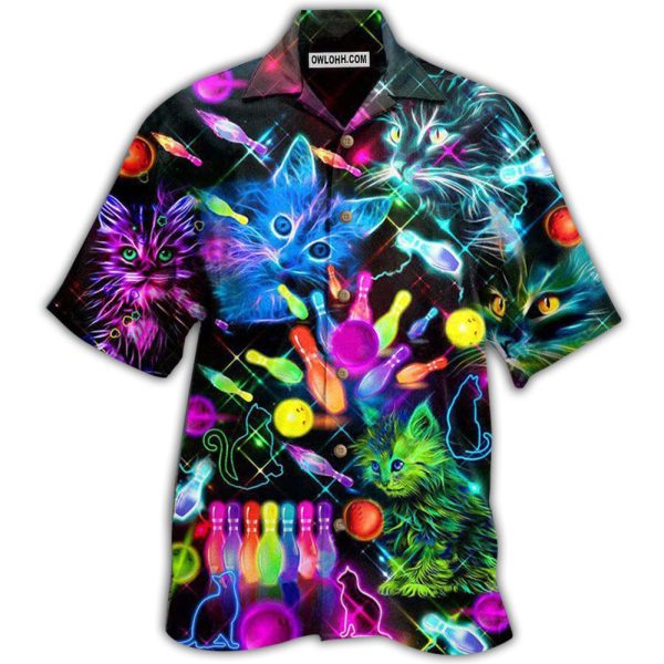 Bowling With My Cats - Hawaiian Shirt Jezsport.com