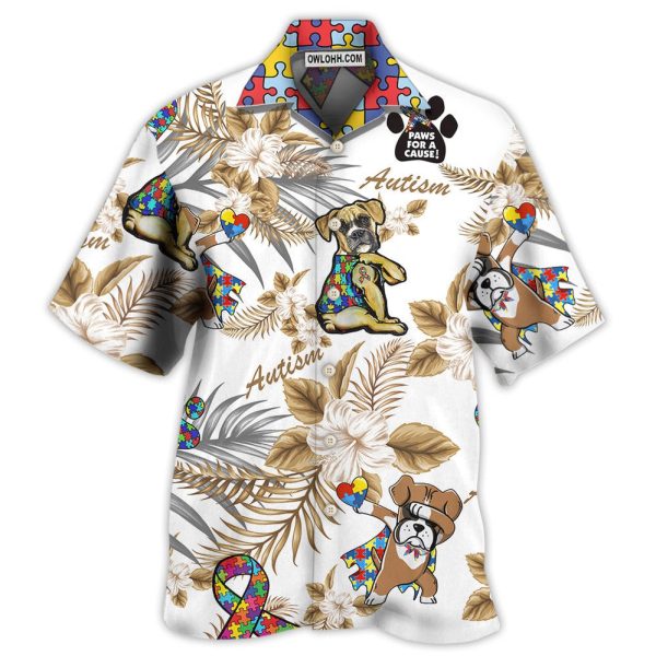 Autism Boxer Dog - Hawaiian Shirt Jezsport.com