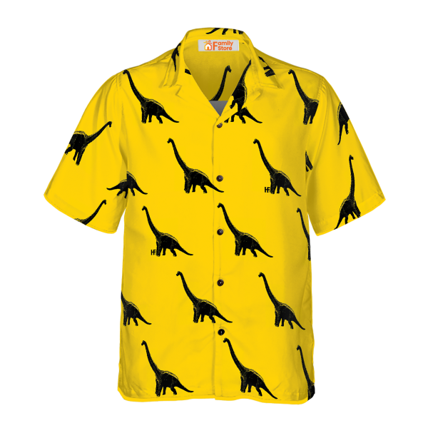 Brachiosaurus Dinosaur Hawaiian Shirt Jezsport.com