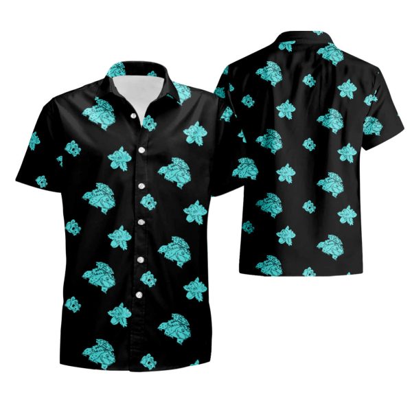 Bulbasaur Evolution Short Sleeves Hawaiian Shirt summer shirt Jezsport.com