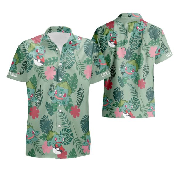 Bulbasaur Pokemon x Hawaii Custom Hawaiian Shirt summer shirt Jezsport.com