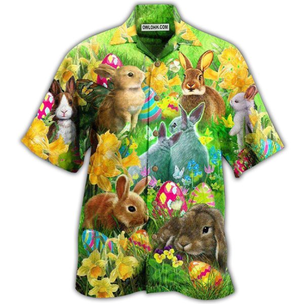 Easter Bunnie Easter Happy Bunnie - Hawaiian Shirt Jezsport.com