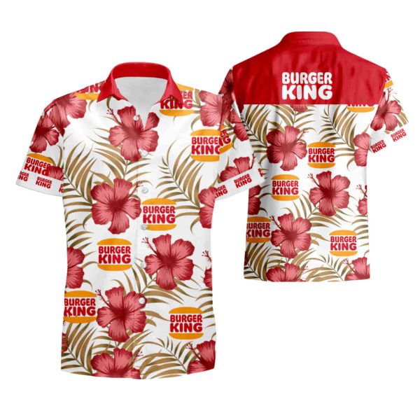 Burger King Hawaiian Shirt summer shirt Jezsport.com