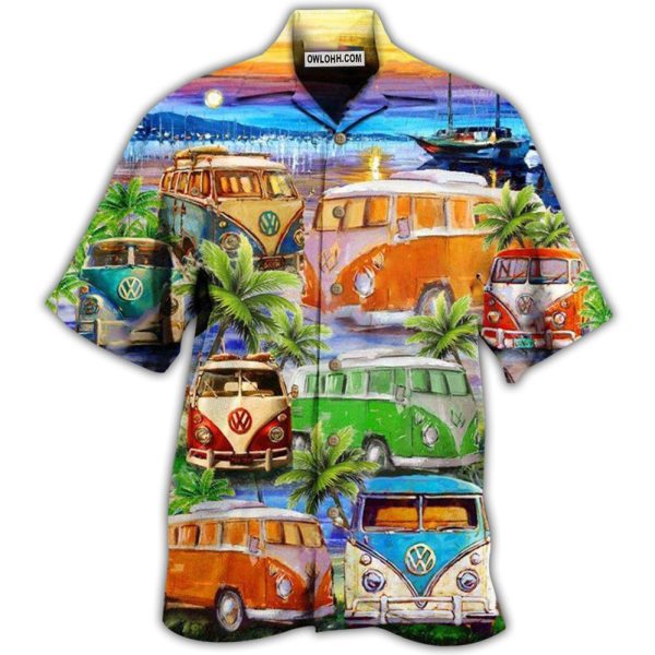 Bus Good Times And Tan Lines On The Beach - Hawaiian Shirt Jezsport.com