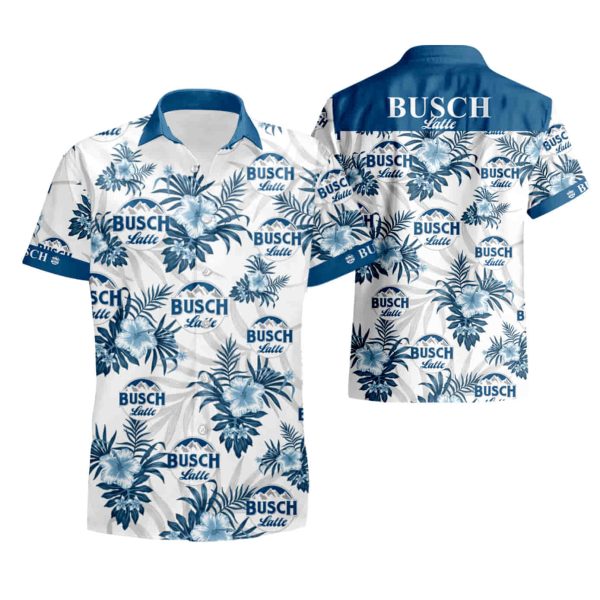 Busch Light hawaiian shirt summer shirt Jezsport.com