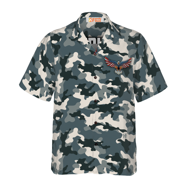 Camo American By Birth Veteran By Choice Veterans Day Hawaiian Shirt Jezsport.com